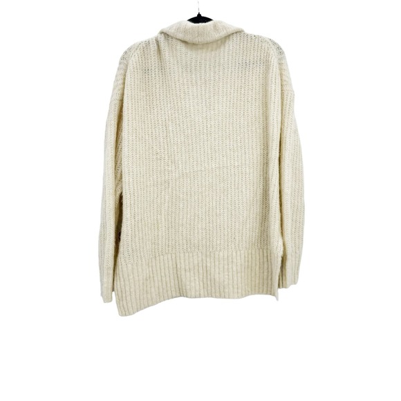 A.L.C. Everett Half Zip Wool Alpaca Pullover Sweater In Natural Size L NWT - Picture 5 of 11